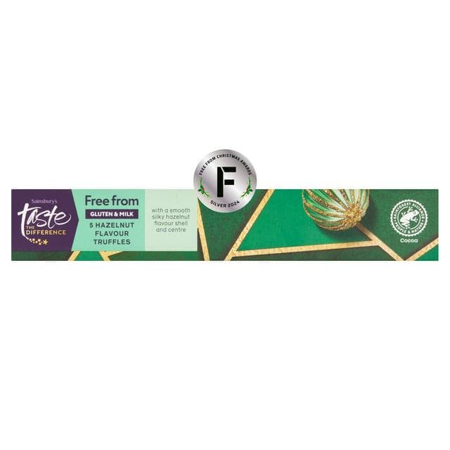 Sainsbury's Hazelnut Flavour Truffles, Taste the Difference x5 50g - gallery image 1