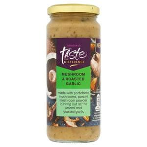 Sainsbury's Mushroom & Roasted Garlic Pasta Sauce, Taste the Difference 340g