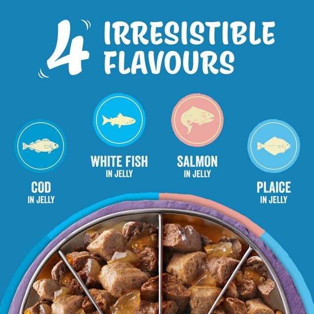 Felix Original Fish Selection in Jelly Wet Cat Food 40 x 85g - gallery image 2