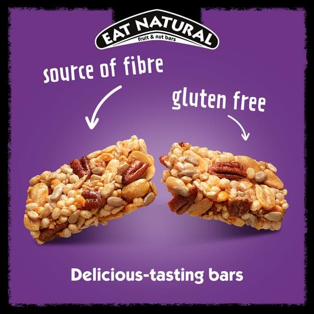 Eat Natural Protein Maple Syrup Pecans Peanuts Fruit & Nut Cereal Bars 3x40g - gallery image 2
