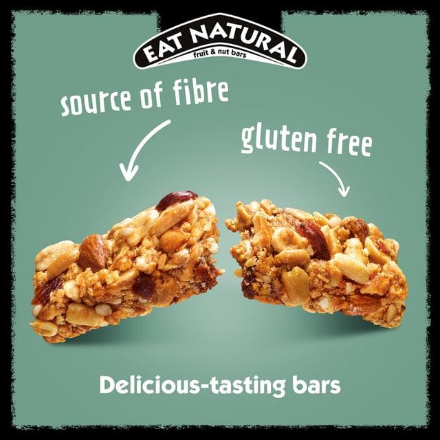 Eat Natural Protein Peanuts Almonds Salted Caramel Fruit & Nut Cereal Bars 3x40g - gallery image 2