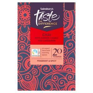 Sainsbury's Chai Teabags, Taste the Difference x20 50g
