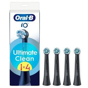 Oral-B iO Ultimate Clean Black Electric Toothbrush Heads x4