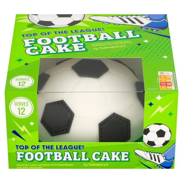 Sainsbury's Birthday & Celebration Football Cake 837g - gallery image 1