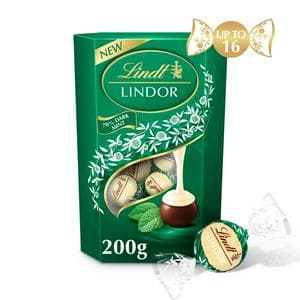 Lindt Lindor Dark Mint Chocolate Truffles Box 200g