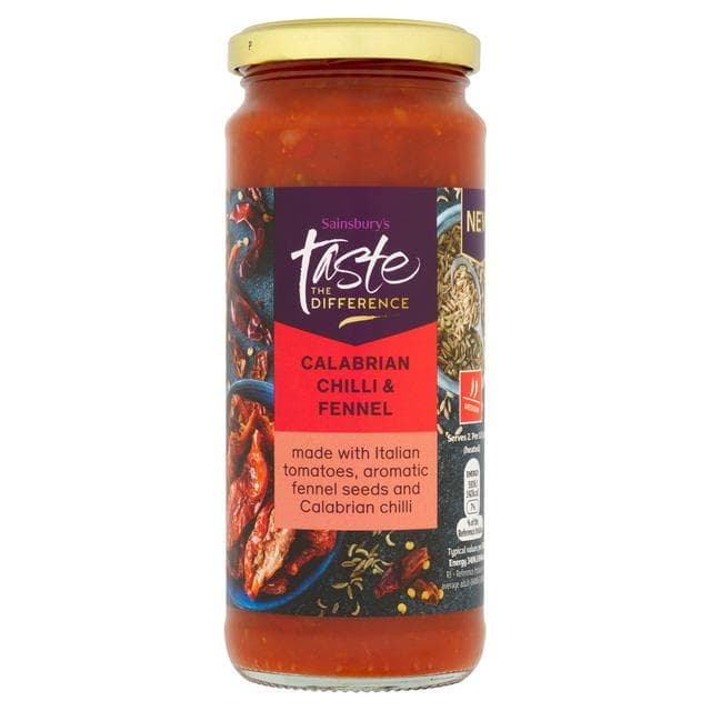 Sainsbury's Calabrian Chilli & Fennel Pasta Sauce, Taste the Difference 340g - gallery image 1