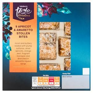 Sainsbury's 9 x Apricot & Amaretto Stollen Bites, Taste the Difference 175g