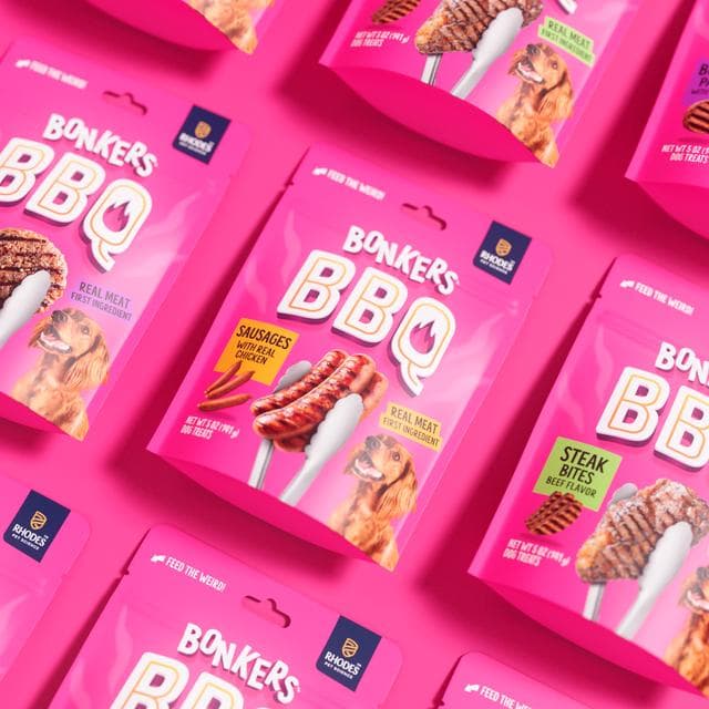 Bonkers BBQ Soft & Chewy Chicken Sausage Flavored Dog Treats Bag 85g - gallery image 3