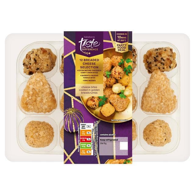 Sainsbury's Breaded Cheese Selection, Taste the Difference x12 258g - gallery image 1
