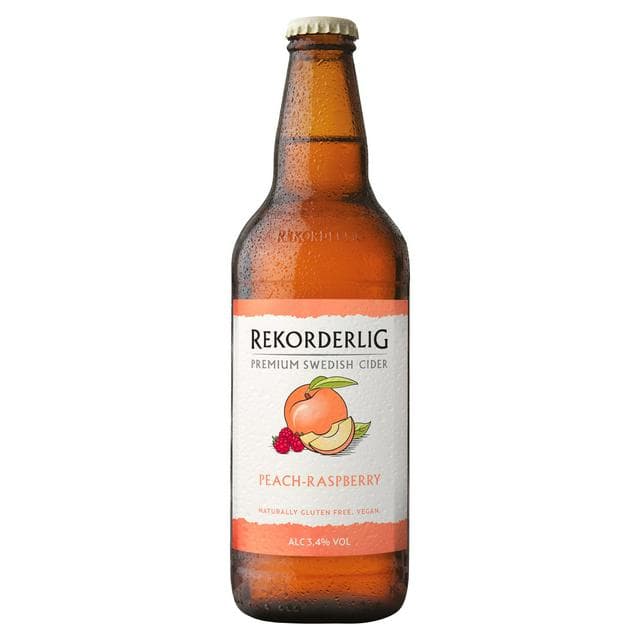 Rekorderlig Peach Raspberry Premium Fruit Cider Bottle 500ml - gallery image 1