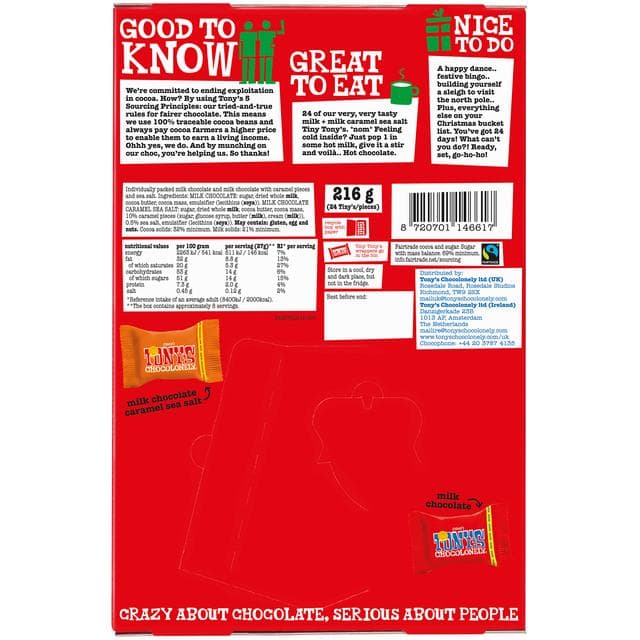 Tony's Chocolonely 225g Countdown Calendar - gallery image 2