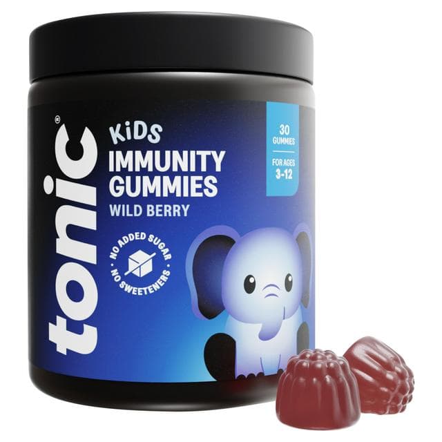Tonic Health Kids Immunity Max Strength Gummies Natural Wild Berry Flavour Age 4-12 Years x30 - gallery image 1