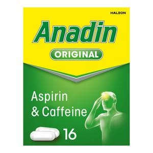 Anadin Original Aspirin & Caffeine Pain Relief Tablets x16