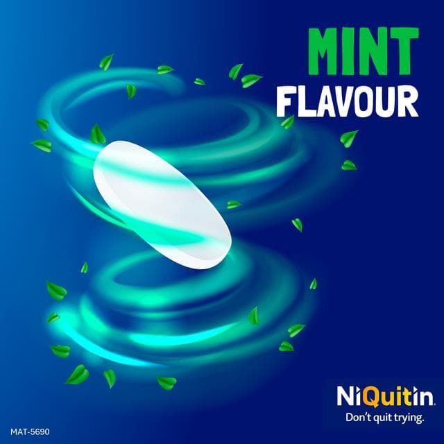 NiQuitin Minis Mint Nicotine Lozenges Reduce & Quit Smoking Aid x100 4mg - gallery image 5