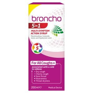 Broncho 5 in 1 Multi Symptom Action Syrup 200ml