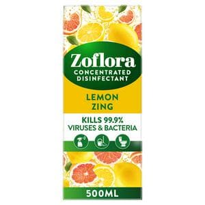 Zoflora 3 In 1 Action Concentrated Disinfectant Lemon Zing 500ml