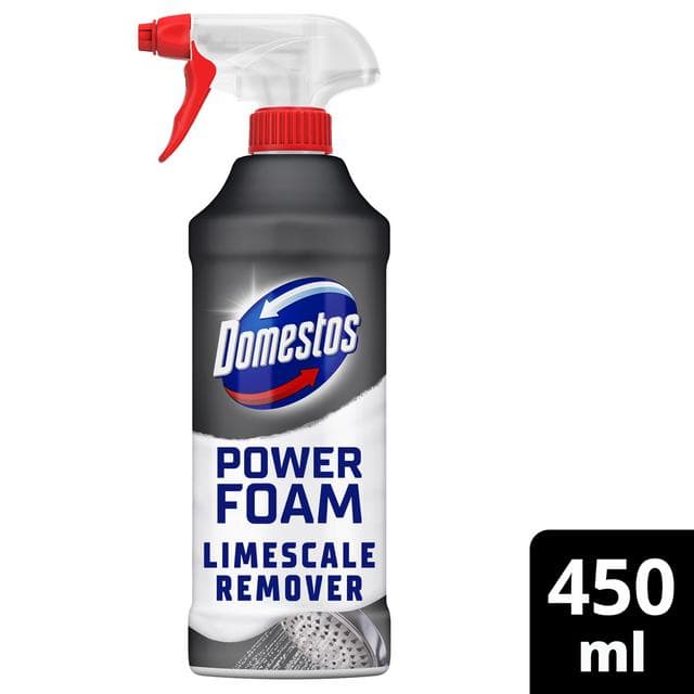 Domestos Power Foam Toilet & Bathroom Cleaner Spray Limescale Remover 450ml - gallery image 6