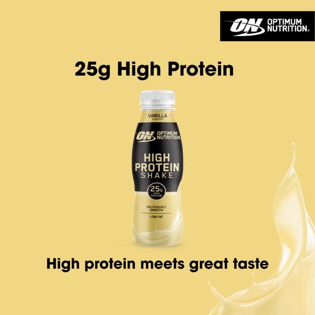 Optimum Nutrition High Protein Shake Vanilla Flavour 330ml - gallery image 2
