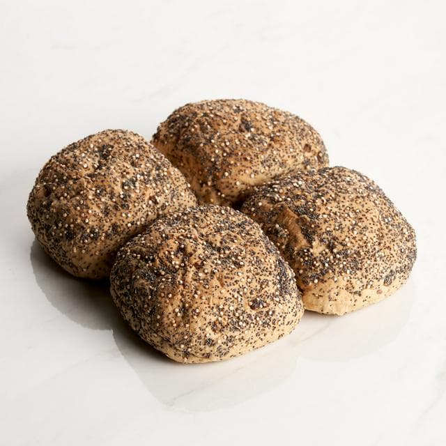 Sainsbury's Large Soft Multiseed Rolls, Taste the Difference x4 - gallery image 1