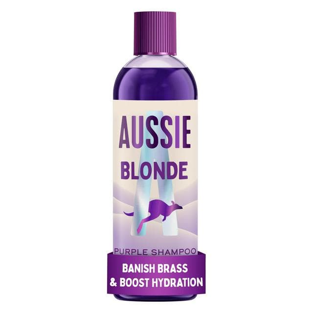 Aussie Sos Blonde & Hydrate Purple Shampoo For Bleached Highlighted Grey Hair 300ml - gallery image 1