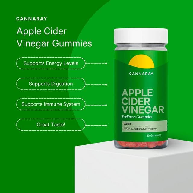 Cannaray Apple Cider Vinegar Wellness Gummies Apple x30 - gallery image 2