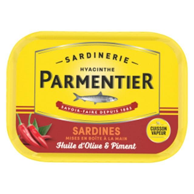 Parmentier Sardines with Chilli in Olive Oil 135g - gallery image 1