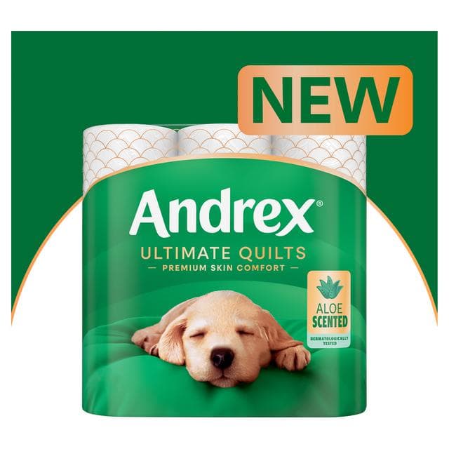 Andrex Ultimate Quilts Aloe Scented Toilet Rolls x9 - gallery image 2