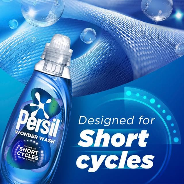 Persil Wonder Wash Bio Liquid Laundry Odour Defy Speed Clean Quick Wash 55 Washes 1.485L - gallery image 3