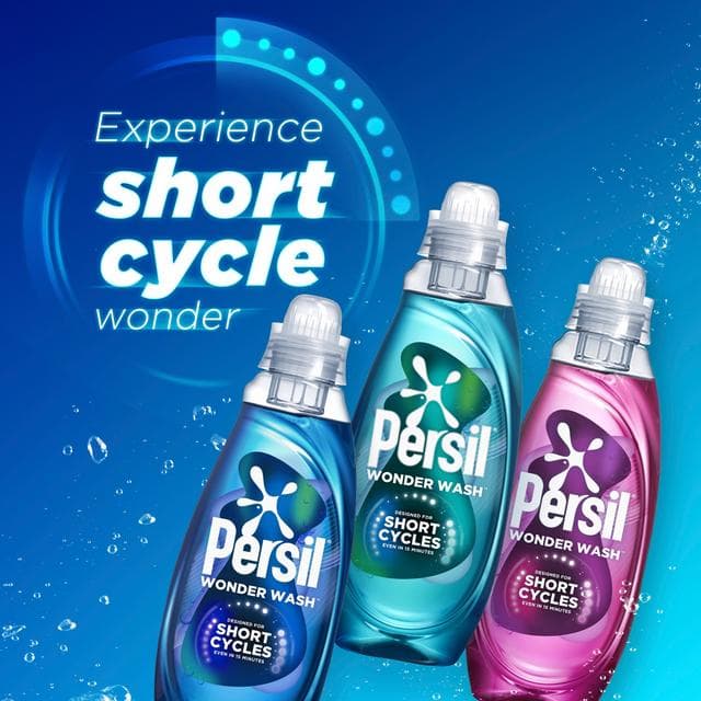 Persil Wonder Wash Bio Liquid Laundry Odour Defy Speed Clean Quick Wash 55 Washes 1.485L - gallery image 6