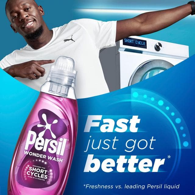 Persil Wonder Wash Bio Liquid Detergent Ultra Care Speed Clean Quick Wash 55 Washes 1.485L - gallery image 2