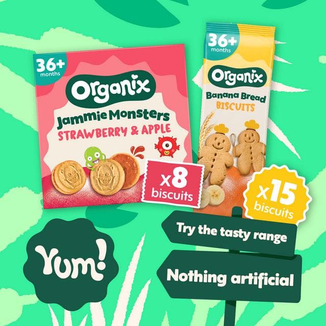 Organix Banana Bread Biscuits 12+ Months 135g - gallery image 4