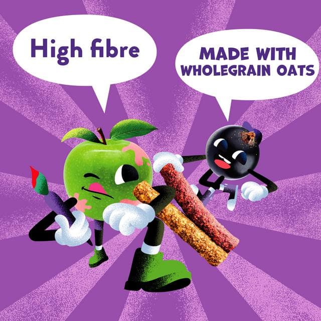 Goodies 5 x 23g Apple & Blackcurrant Multipack Kids Snack Oat Sticks Bars - gallery image 3