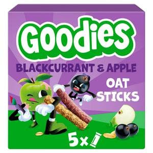 Goodies 5 x 23g Apple & Blackcurrant Multipack Kids Snack Oat Sticks Bars