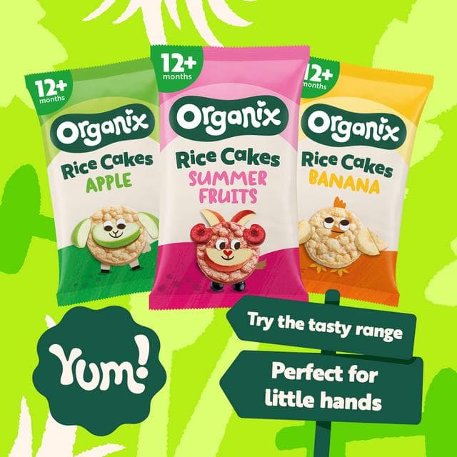 Organix 4 x 18g 7+ Months Summer Fruits Rice Cake Clouds - gallery image 4