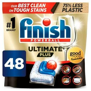 Finish Ultimate Plus Intensive Clean & Shine Dishwasher Tablets Regular x48