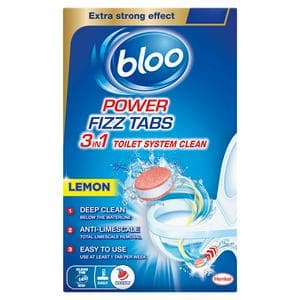 Bloo Power Anti Limescale Toilet Fizz Tabs Lemon 8x22.5g