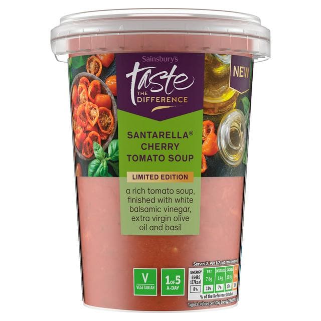 Sainsbury's 600g Santarella Cherry Tomato Soup, Taste the Difference, Limited Edition - gallery image 1