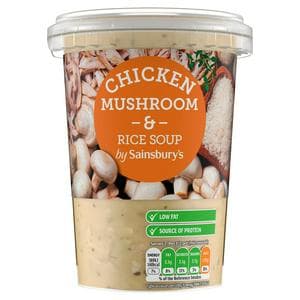 Sainsbury's 600g Chicken Mushroom & Rice Soup