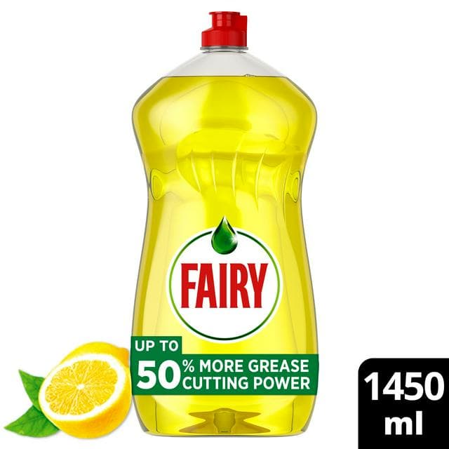 Fairy Washing Up Liquid Lemon with Lift Action 1450ml - gallery image 1