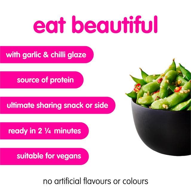 itsu 300g Garlic & Chilli Tumbled Edamame - gallery image 2