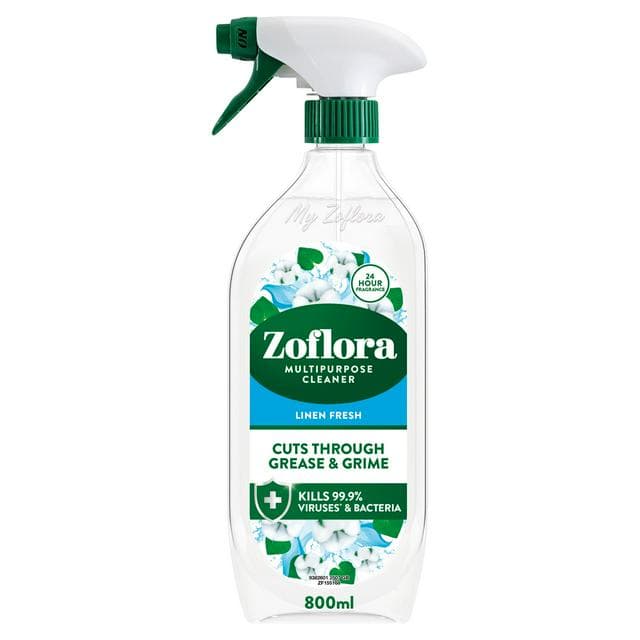Zoflora Multipurpose Disinfectant Cleaner Linen Fresh 800ml - gallery image 1