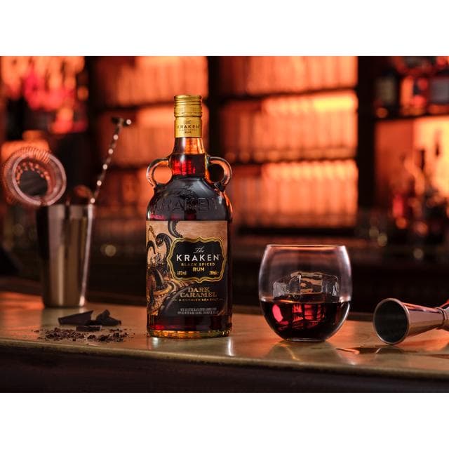 The Kraken Dark Caramel & Cornish Sea Salt, Limited Edition 70cl - gallery image 3