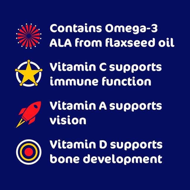 Haliborange Multivitamins with Omega 3 60 Character Shaped Orange Flavour Softies for Kids 3+ - gallery image 3