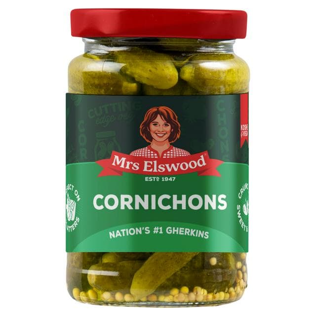Mrs Elswood Cornichons 215g - gallery image 1