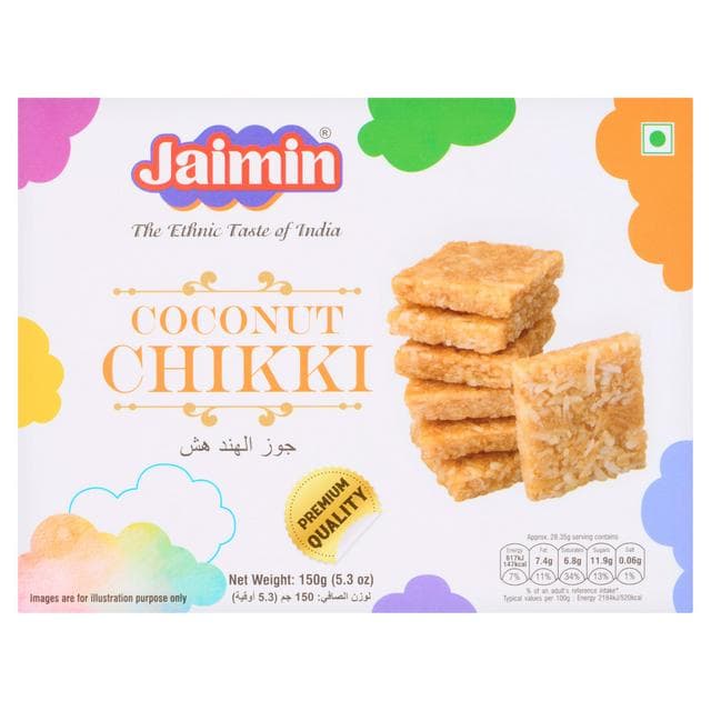 Jaimin Coconut Chikki 150g - gallery image 1