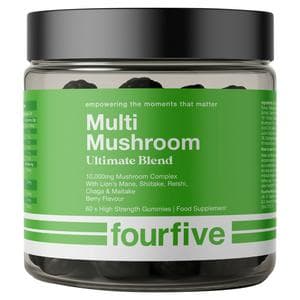 Fourfive Ultimate Blend Multi Mushroom Berry Flavour Food Supplement Gummies x60