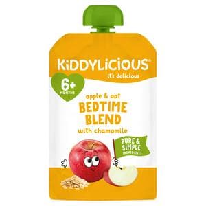 Kiddylicious Apple & Oat Bedtime Blend with Chamomile Pouch Baby Food 100g