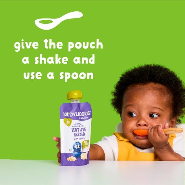 Kiddylicious Strawberry, Spinach & Apple Pouch Baby Food 100g - gallery image 5
