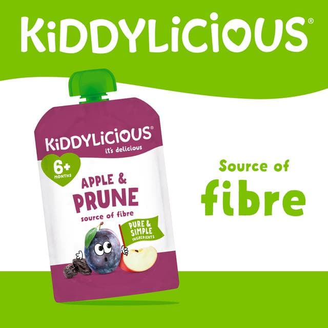Kiddylicious Apple & Prune Pouch Baby Food 100g - gallery image 2
