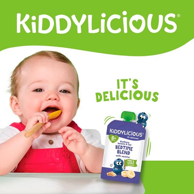 Kiddylicious Apple & Prune Pouch Baby Food 100g - gallery image 4